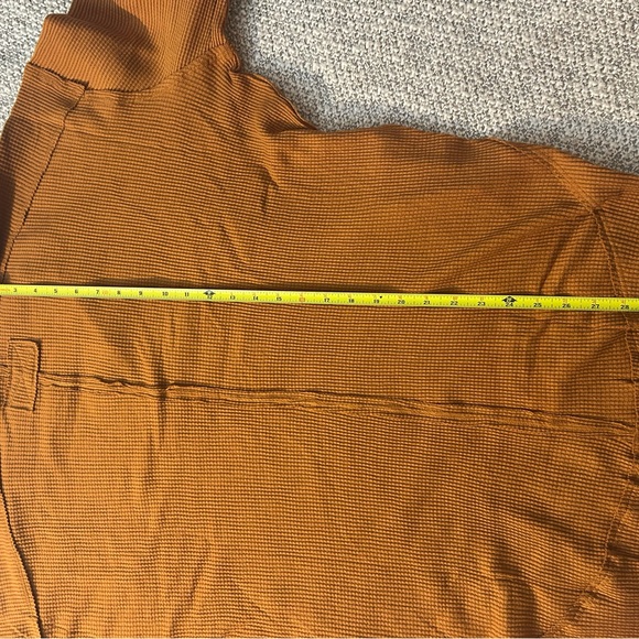 Thermal Waffle Knit Oversized Top Burnt Orange NWOT - Picture 8 of 8
